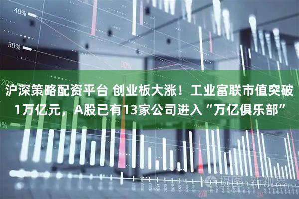 沪深策略配资平台 创业板大涨！工业富联市值突破1万亿元，A股已有13家公司进入“万亿俱乐部”
